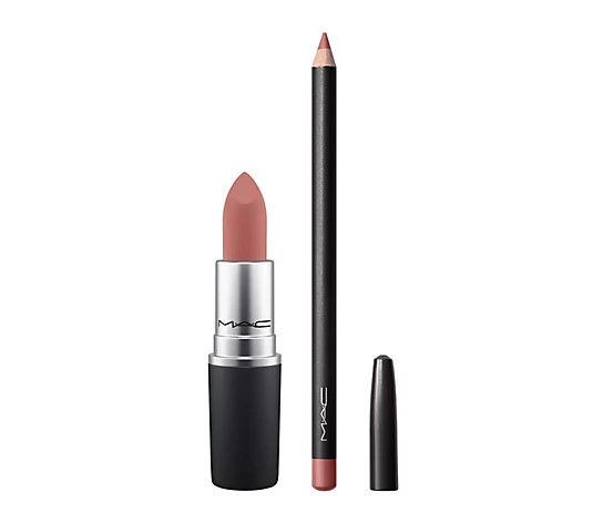 MAC Cosmetics Powder Kiss Lipstick with Lip Liner - QVC.com | QVC