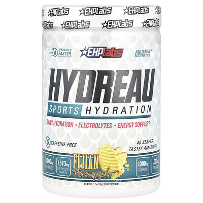 EHPlabs, Hydreau Sports Hydration, Fijian Pineapple, 11.15 oz (316 g) | iHerb