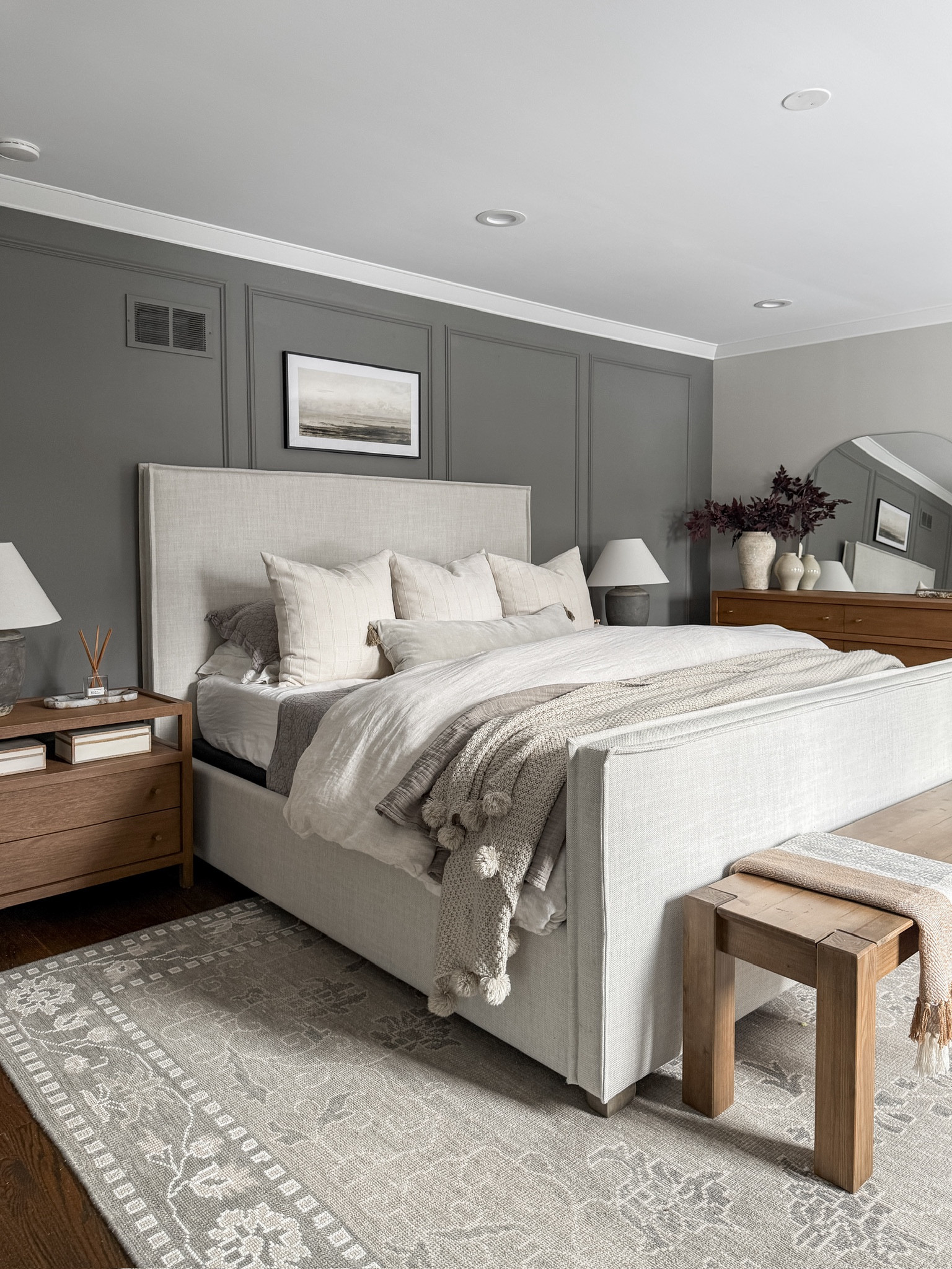 Cozy winter neutrals for our bedroom! I have a feeling we will be spending quite a bit of time in here now that baby number three is here, and I’m not mad about that at all! 

#LTKStyleTip #LTKHome