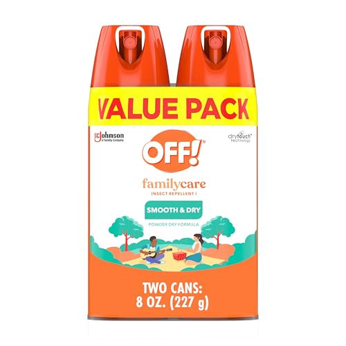 OFF! Family Care Mosquito, Tick, and Insect Repellent, Bug Spray Containing 15% DEET, Protects Against Mosquitoes, 4 Oz, 2 Count | Amazon (US)