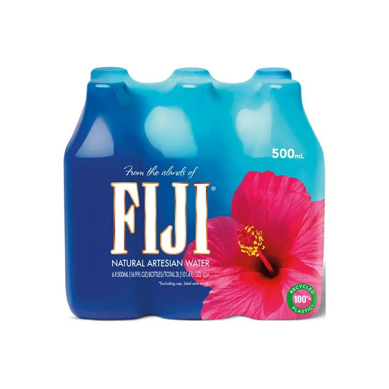 FIJI Natural Artesian Water, 16.9 Fl. Oz., 6 Count | Walmart (US)