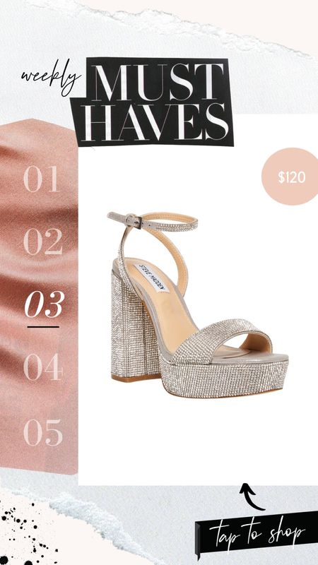 Silver platform heels // great for brides! 
