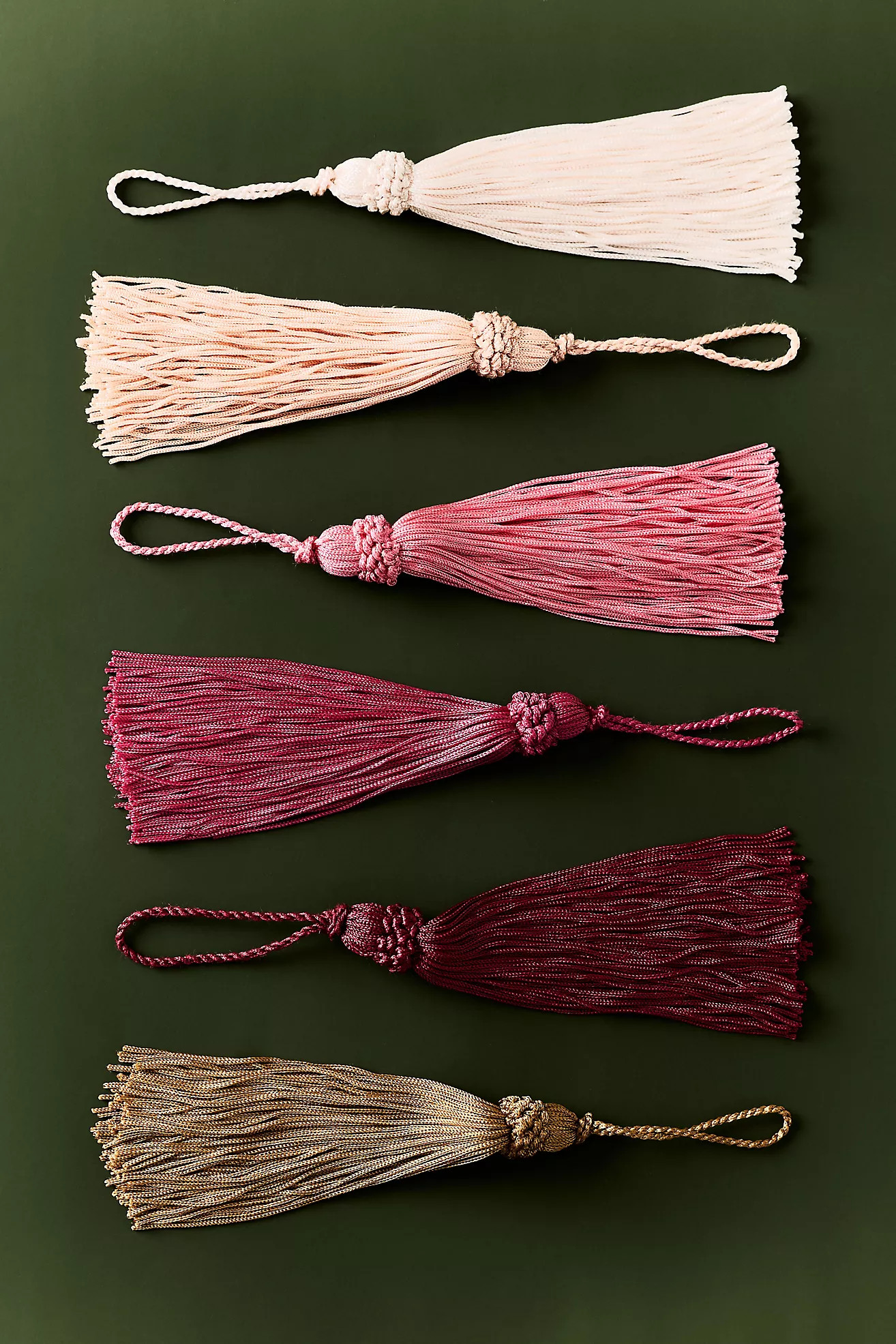 Hanging Tassel Ornaments, Set of 6 | Anthropologie (US)