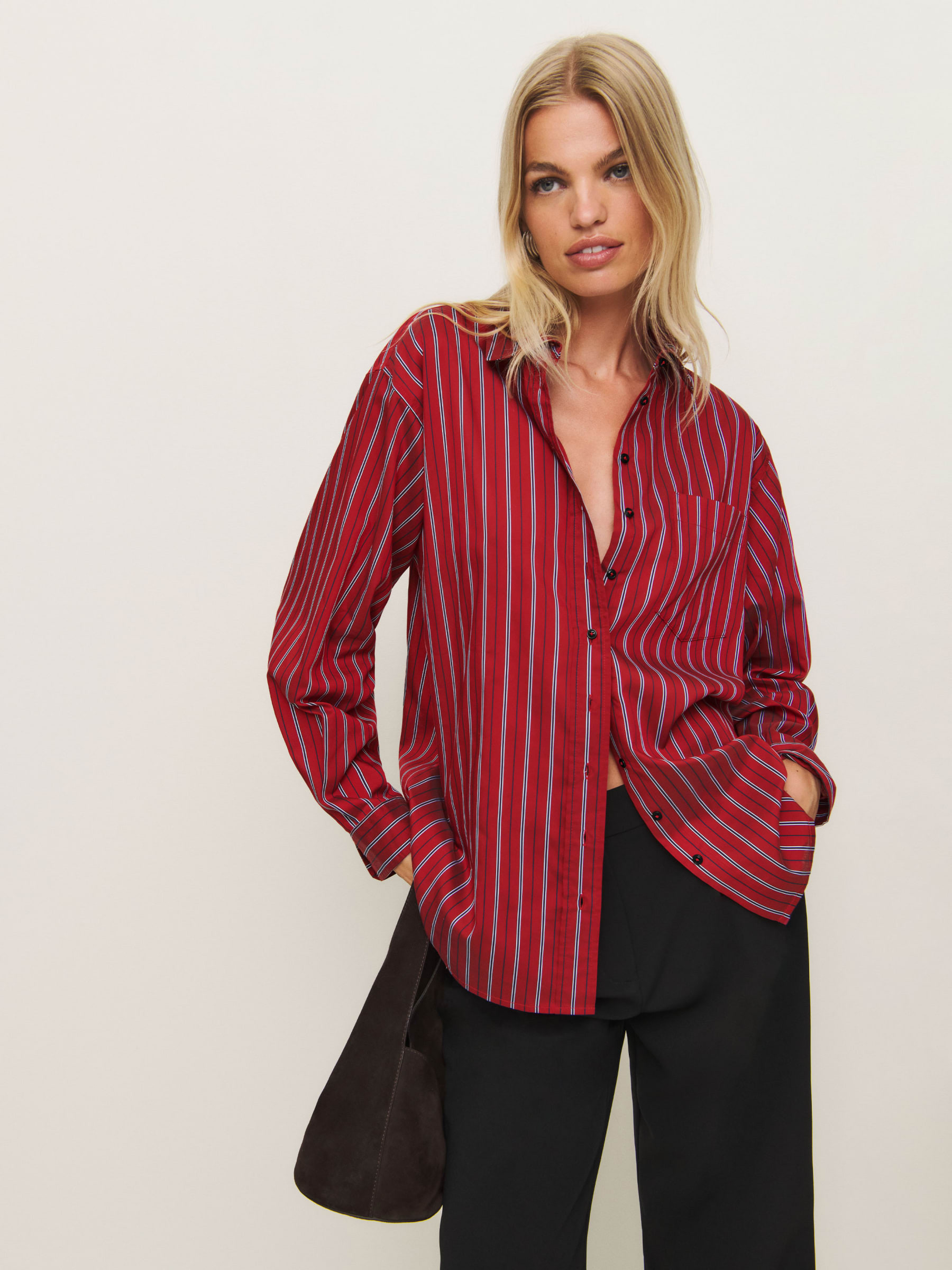 Eli Oversized Shirt | Reformation (Global)