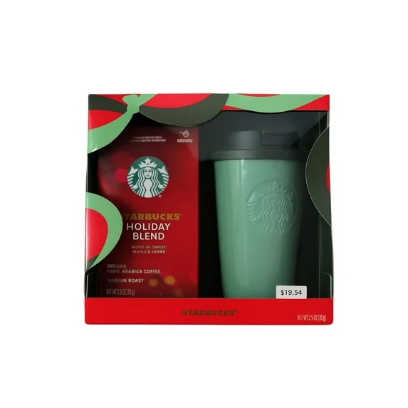 Starbucks Stainless Steel Tumbler With Holiday Coffee Blend, 2.5 oz | Walmart (US)