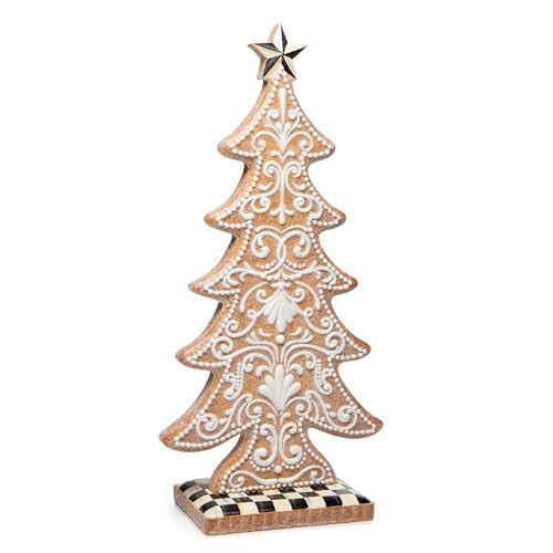 MACKENZIE-CHILDS Gingerbread Cookie Tabletop Christmas Tree, Gingerbread Christmas Decor, Large | Amazon (US)