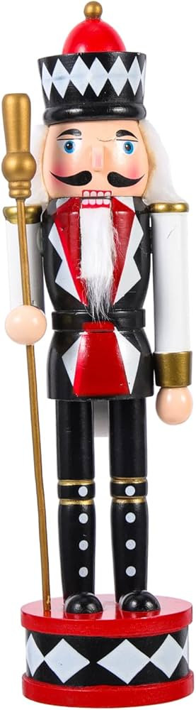 Nutcracker Figures 12 In Christmas Nutcrackers Traditional Wooden Nutcracker Ornaments Decorative... | Amazon (US)
