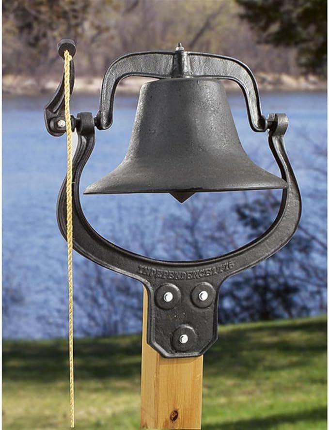 Cast Iron Dinner Bell, Door Bells for Outside Farmhouse, Rings Loud and Clear, Perfect for Friend... | Amazon (US)