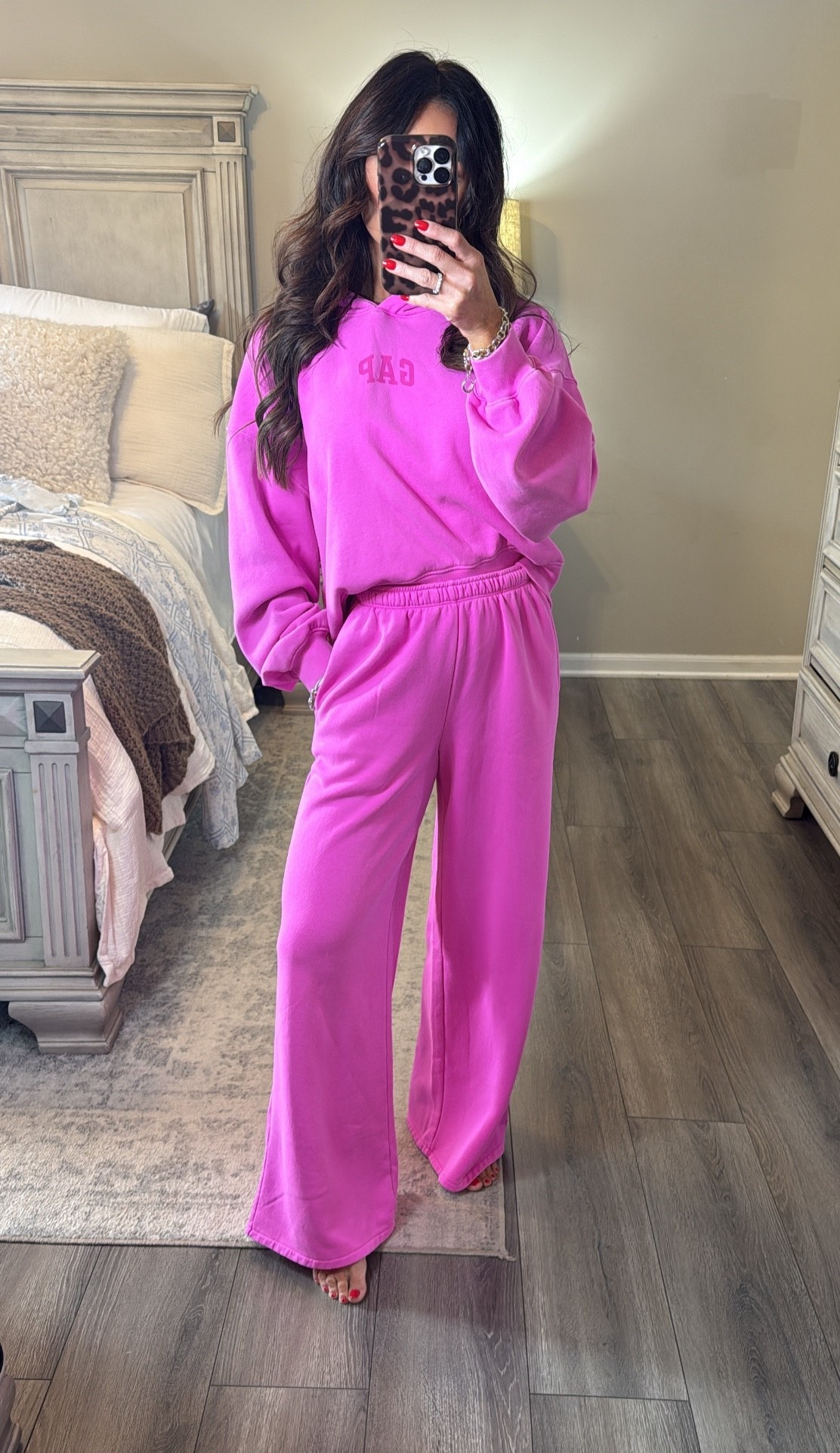 This neon pink sweatsuit from gap is 10/10! 

#LTKFindsUnder100 #LTKSeasonal #LTKPetite