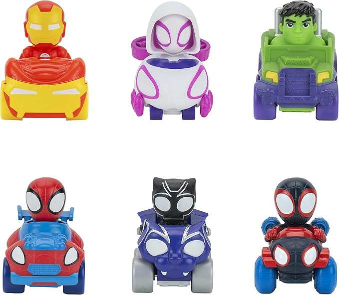 Marvel Spidey and His Amazing Friends 6 Pack - Six 2-Inch Amazing Mini Vehicles - Toys Featuring ... | Amazon (US)