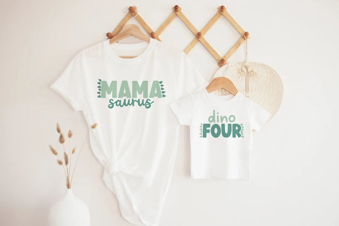 Dino Four Birthday Shirt, Dinosaur 4th Birthday Matching Family Shirts, 4th Birthday Outfit, Dino... | Etsy (US)