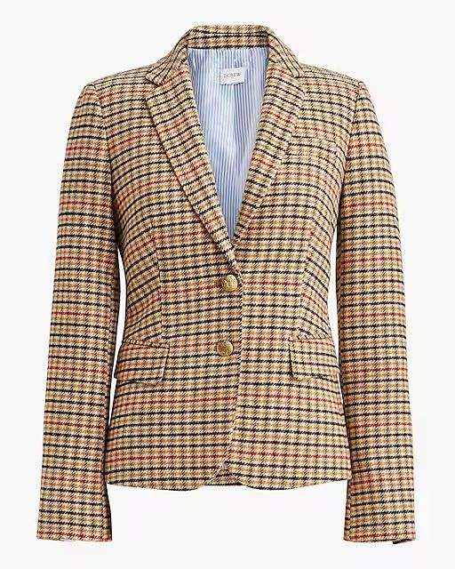 Herringbone wool-blend schoolboy blazer | J.Crew Factory