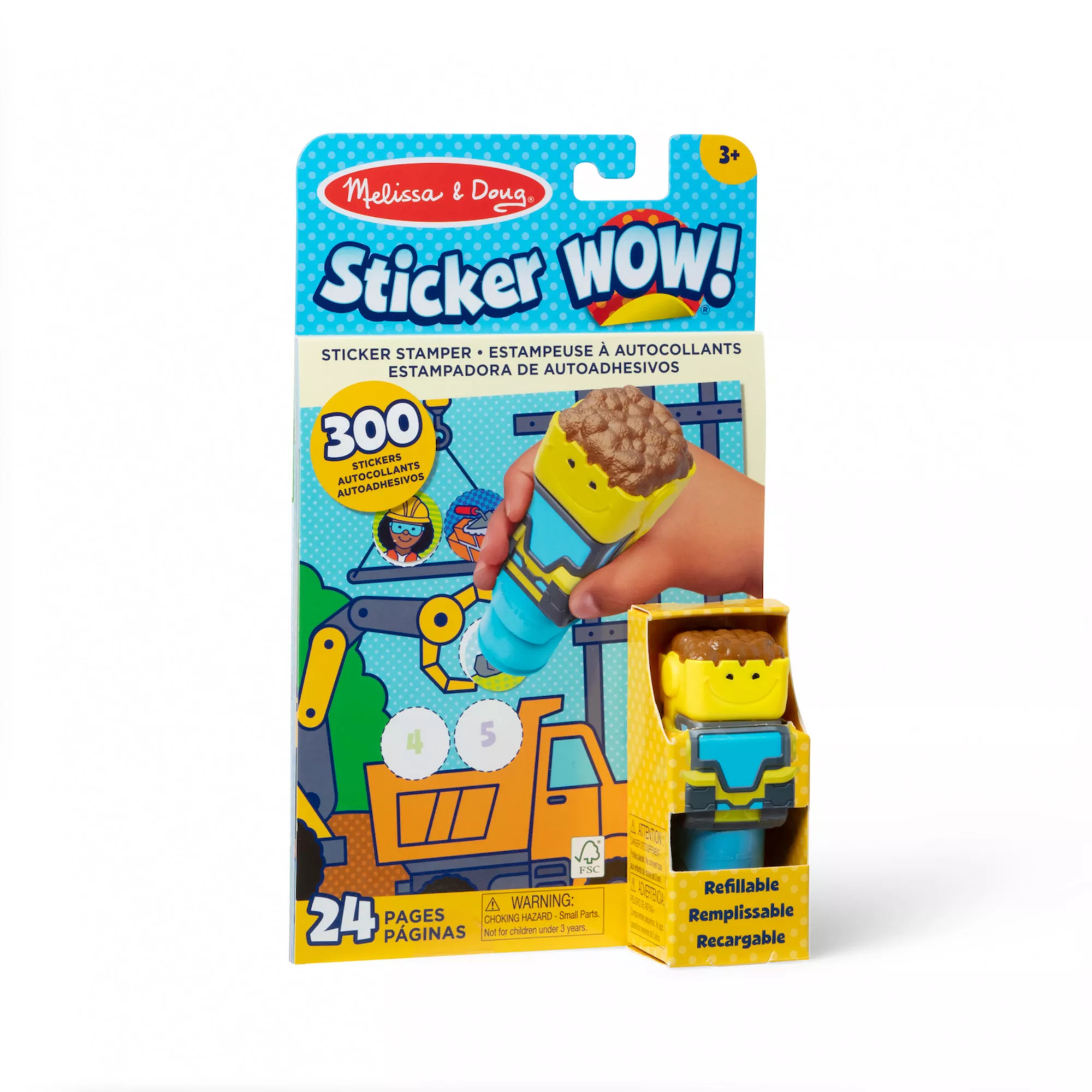 Melissa & Doug Sticker WOW!™ Activity Pad & Bulldozer Sticker Stamper | Kohl's