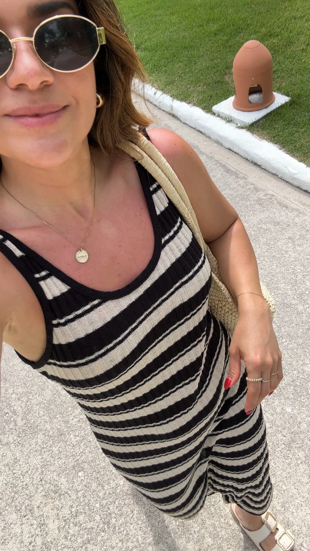 This coverup via H&M turned out so cute! So comfy and the stripes are so chic! Wearing size xs

#LTKFindsUnder50 #LTKSwim #LTKStyleTip