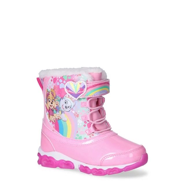 Paw Patrol Toddler Girl Light Up Winter Snow Boots, Sizes 7-12 | Walmart (US)