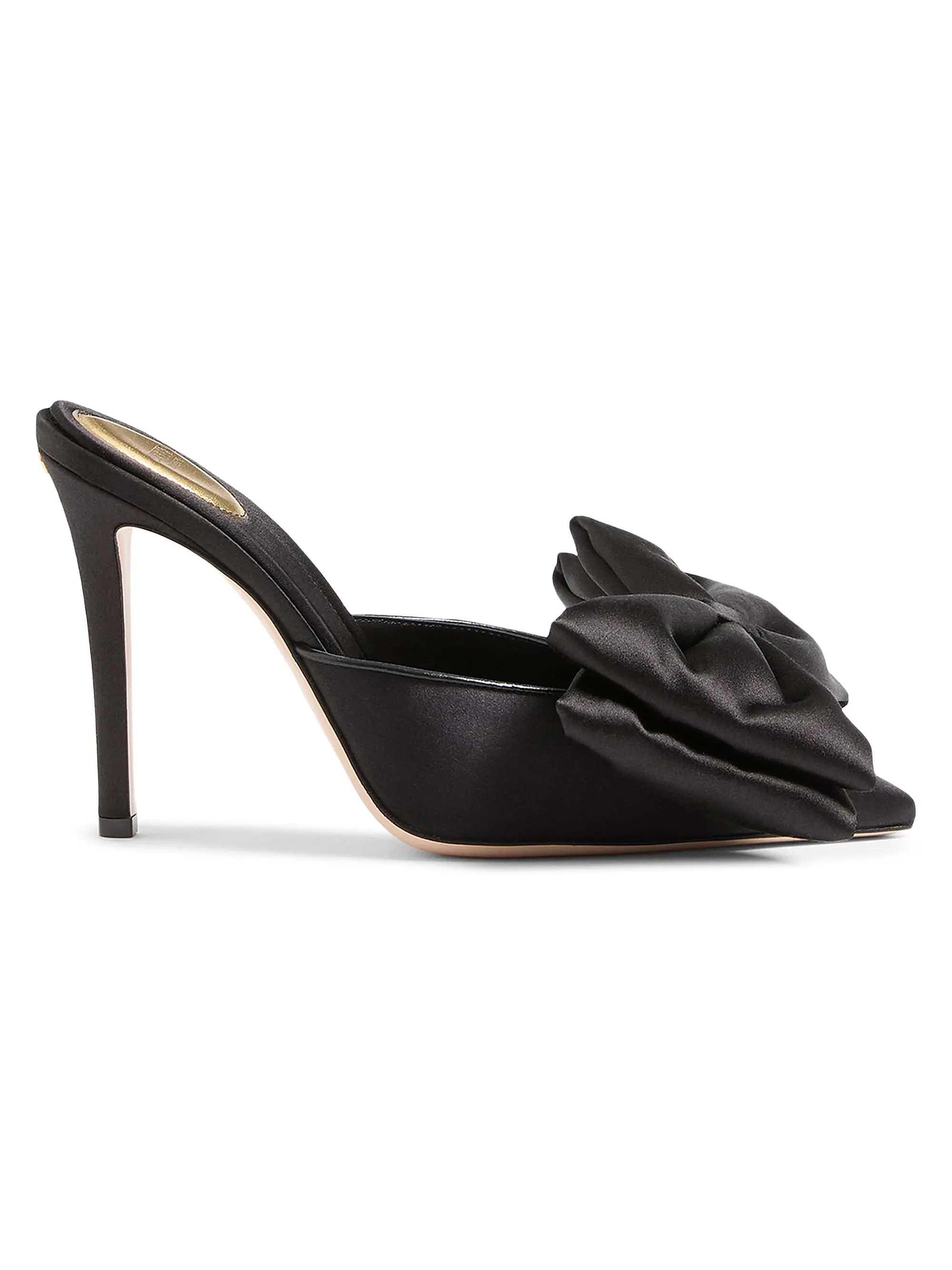 Yolande 105MM Satin Mules | Saks Fifth Avenue