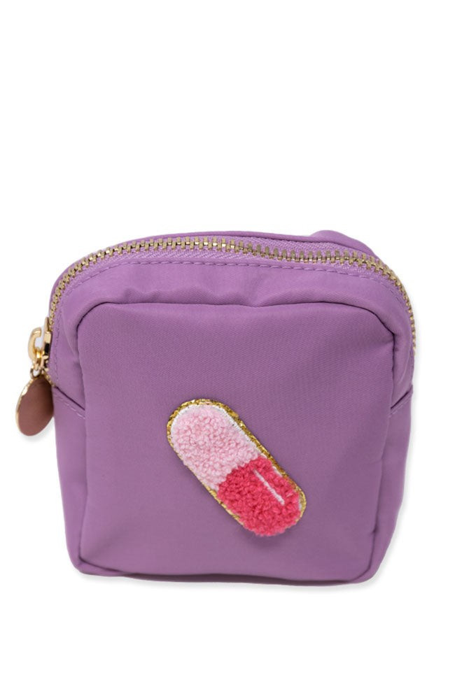 Pill/Purple Patch Mini Travel Bag | Pink Lily