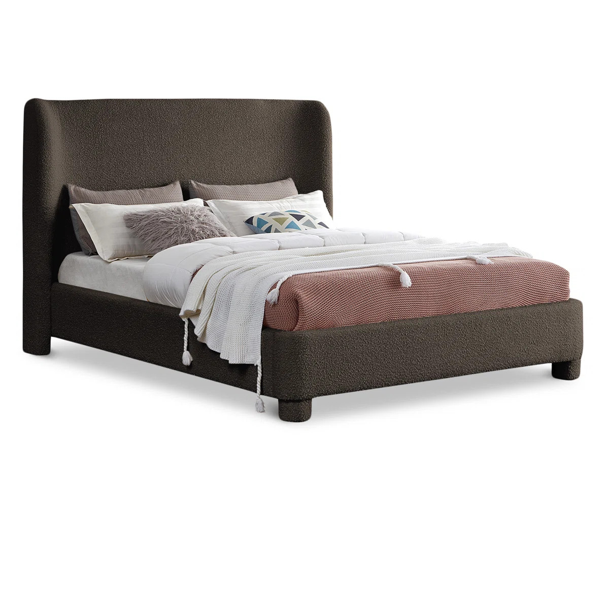 Ivyann Upholstered Unfinished Wingback Bed | Wayfair North America