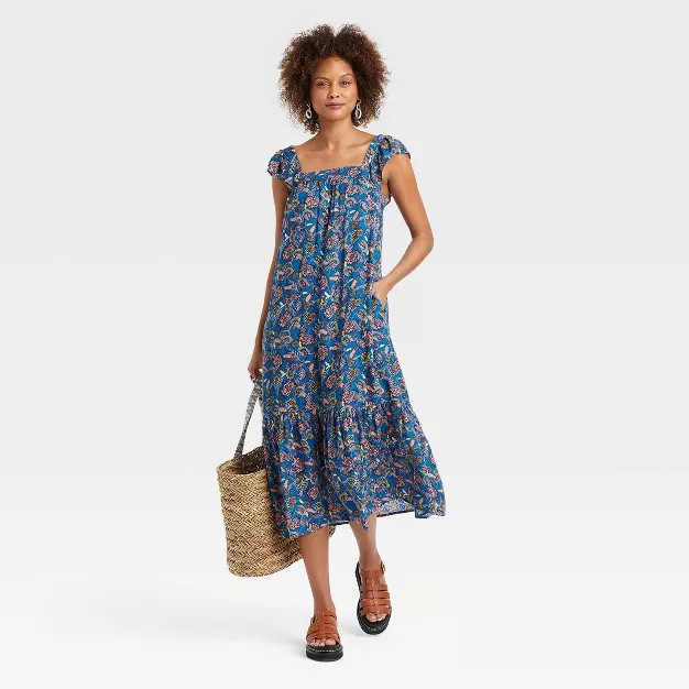 Women's Flutter Short Sleeve A-Line Dress - Knox Rose™ | Target