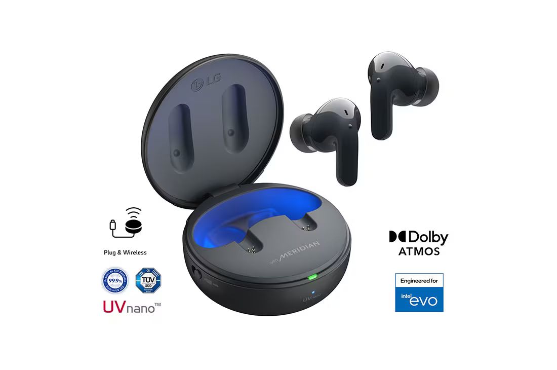LG  TONE Free ® T90 Dolby Atmos® with Dolby Head Tracking™ True Wireless Bluetooth Earbuds, B... | LG Electronics