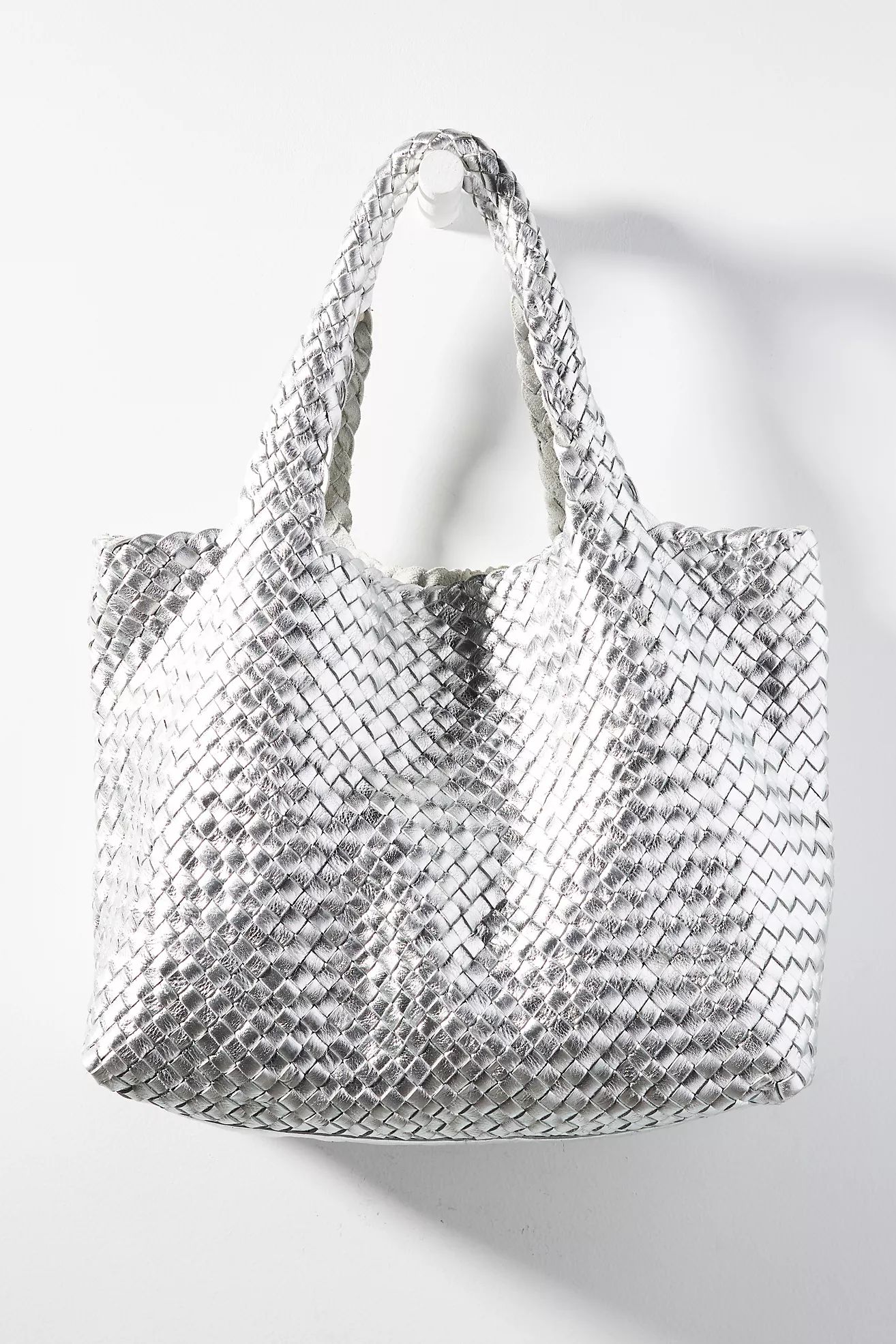 Woven Leather Tote | Anthropologie (US)