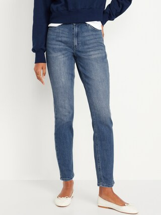 High-Waisted Wow Straight Ankle Jeans | Old Navy (US)
