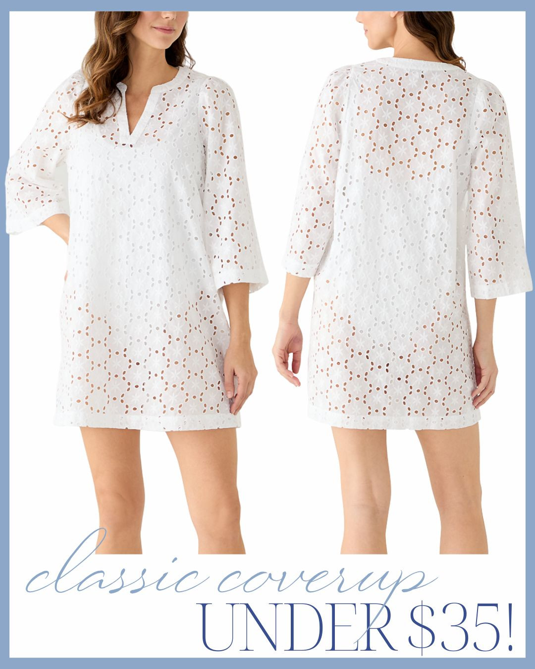 classic coverup under $35! Love the details! 

 #LTKBeauty #LTKTravel