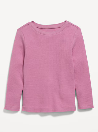Unisex Long-Sleeve Thermal-Knit T-Shirt for Toddler | Old Navy (US)