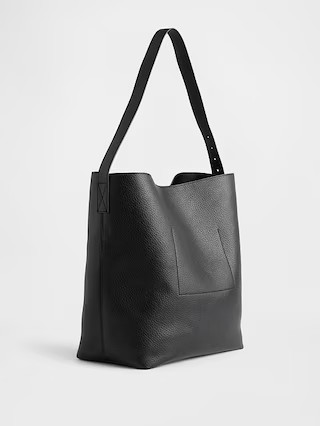 Vegan Leather Bucket Tote Bag | Gap (US)