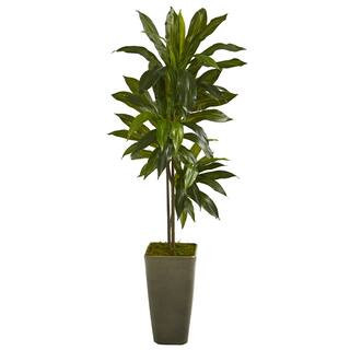 4.5Ft Dracaena Plant in Green Planter By Nearly Natural | Michaels® | Michaels Stores