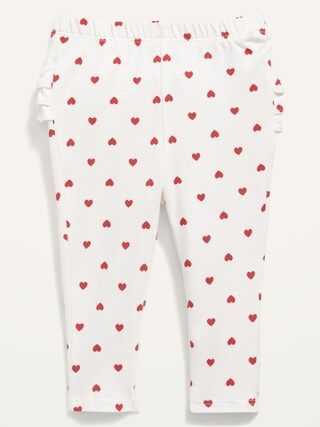 Valentine-Print Ruffled Leggings for Baby | Old Navy (US)