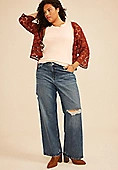 Plus Size Crochet Trim Rib Knit Tank Top | Maurices