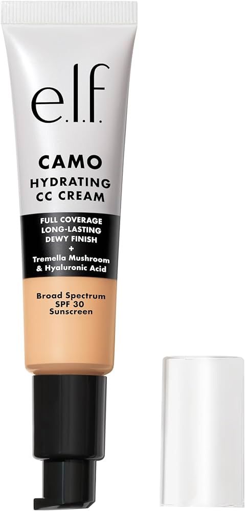 e.l.f. Hydrating Camo CC Cream, SPF 30, Color Correcting Full Coverage Foundation For A Dewy Fini... | Amazon (US)