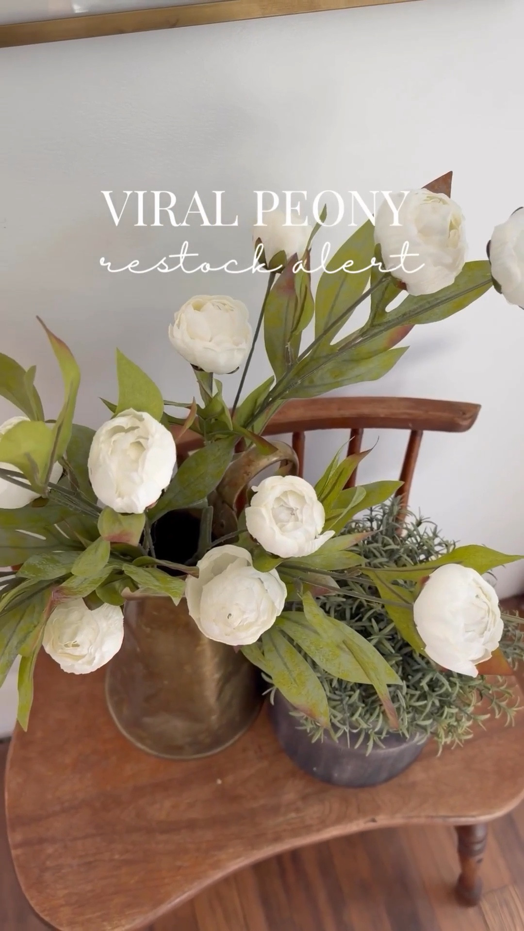 Michaels spring stems I’m literally obsessed with!! These peony stems are the cream color and I just snagged the tan from this restock 🙌🏻 I’m still on the hunt for the perfect vase, so stay tuned for that! But for now, grab these peony stems while you can!! 

Shown with 6 stems, but 11 is more ideal if you can get that many!

@Michaels 

#LTKootd #LTKHome #LTKstorytime