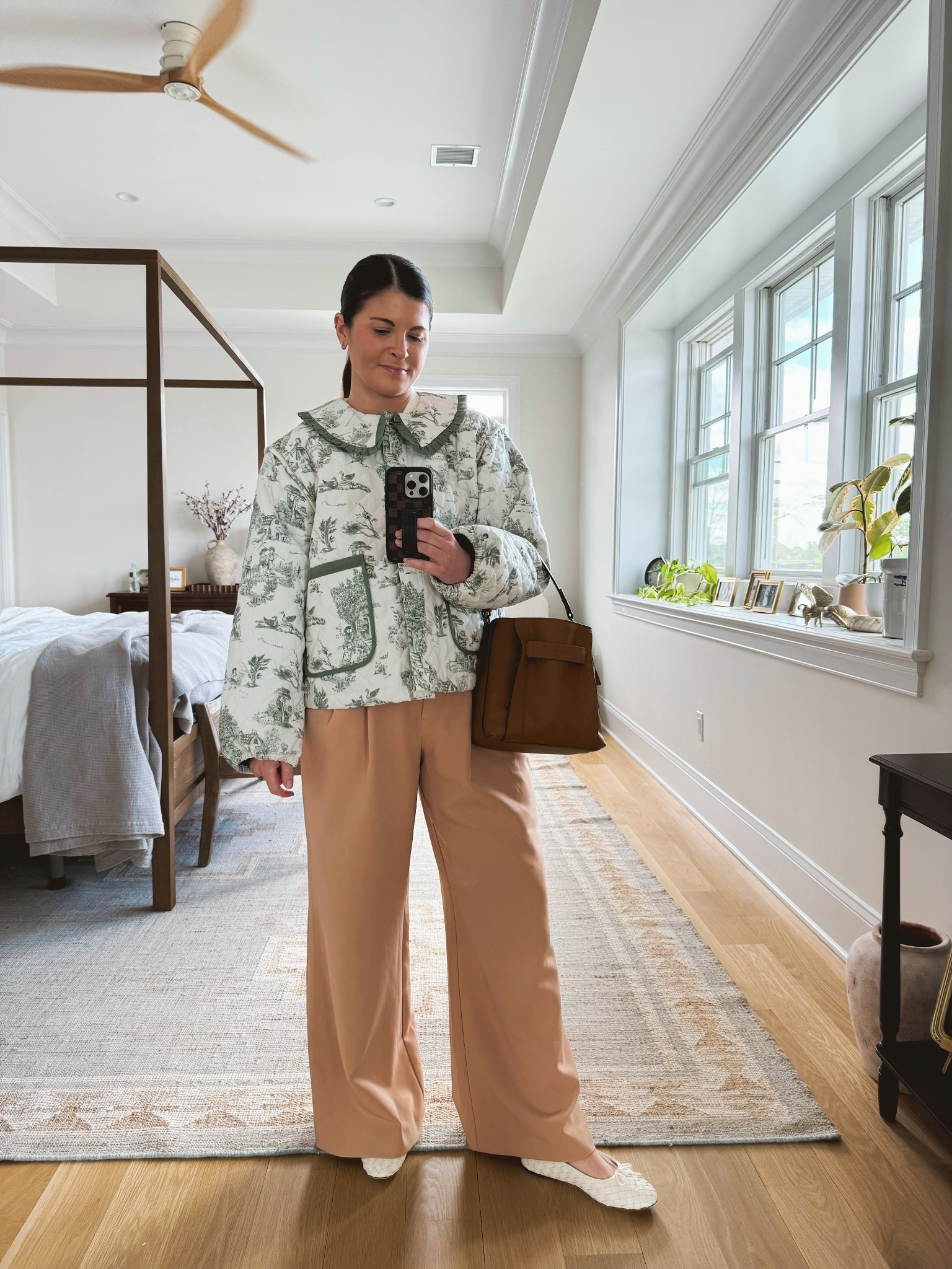 Love the toile print of this jacket 🐎Runs a bit large, wearing a M and could’ve gotten away with a S (I’m 5’6”, 140 lbs for reference)

#LTKSeasonal