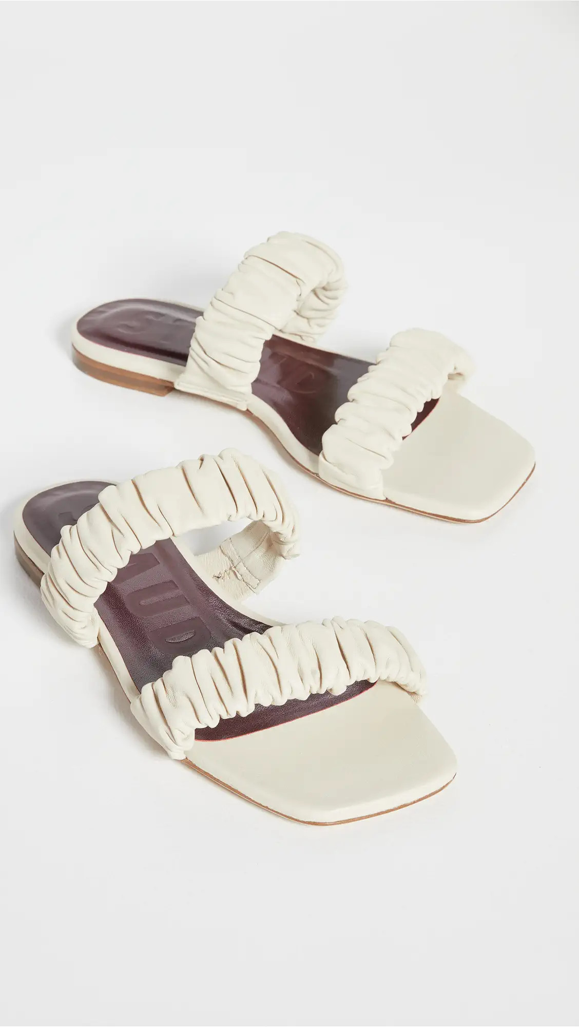 STAUD Maya Ruched Sandals | Shopbop | Shopbop