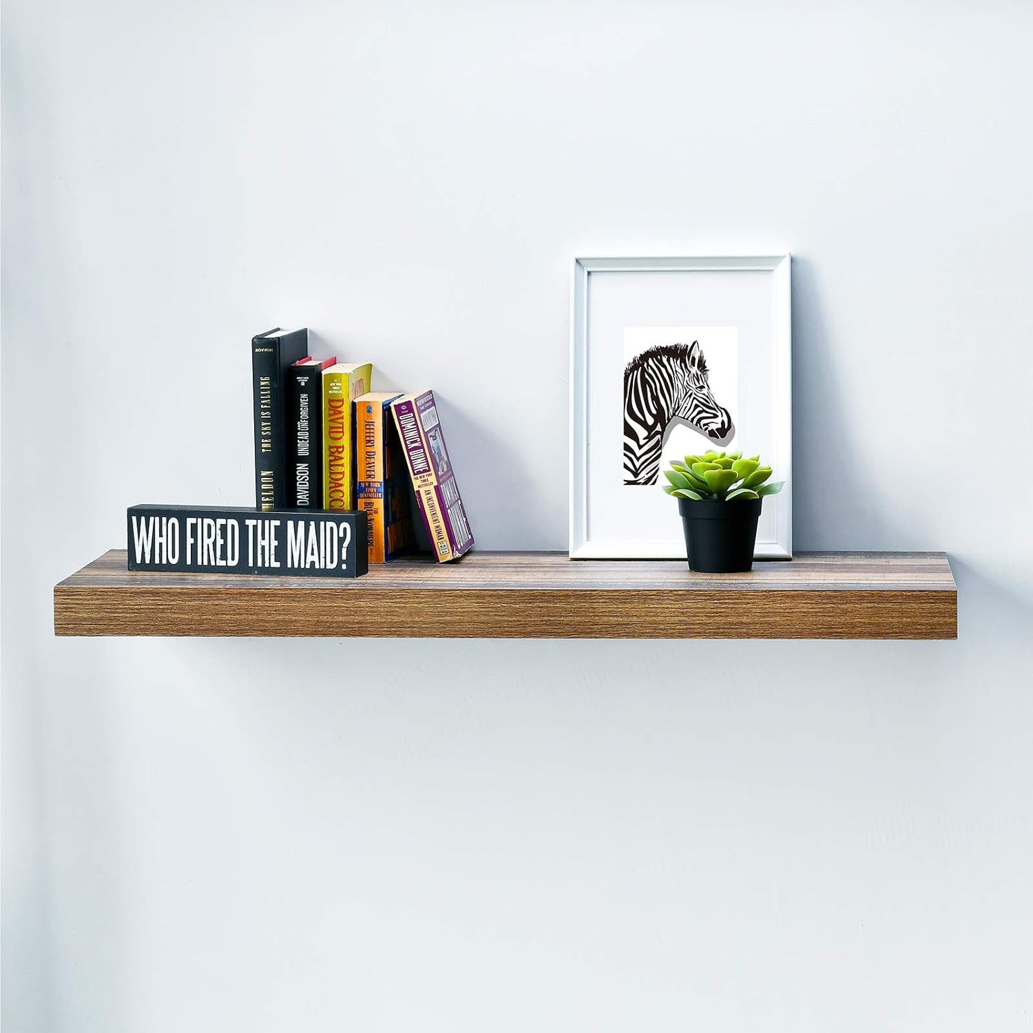 WELLAND 12" Deep Wall Shelves, Floating Wall Shelf Large Floating Shelves, 35.43" L x 11.81" D x ... | Amazon (US)