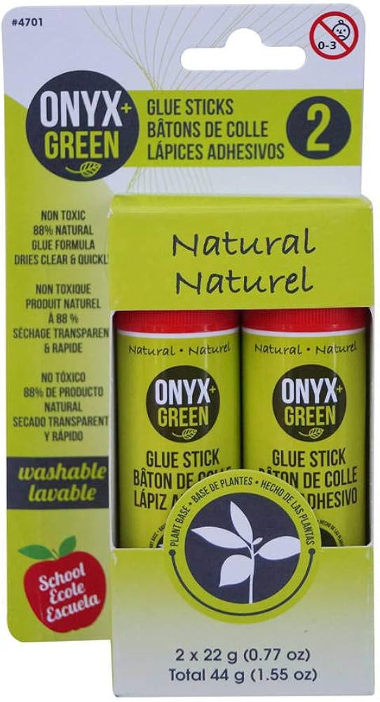 Onyx and Green 4701 Glue Sticks, Non-Toxic, 2 Piece | Amazon (US)