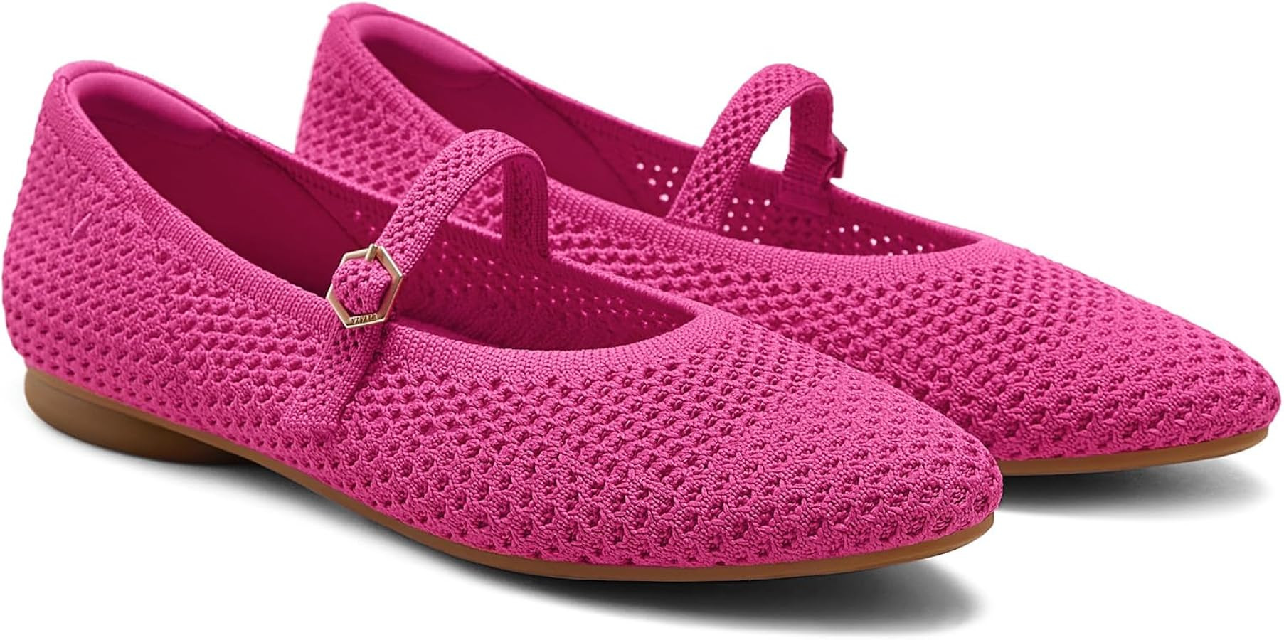 VIVAIA Tamia Mary Jane Flats for Women Comfortable Toe Flat Shoes Adjustable Washable Ballet Flat... | Amazon (US)
