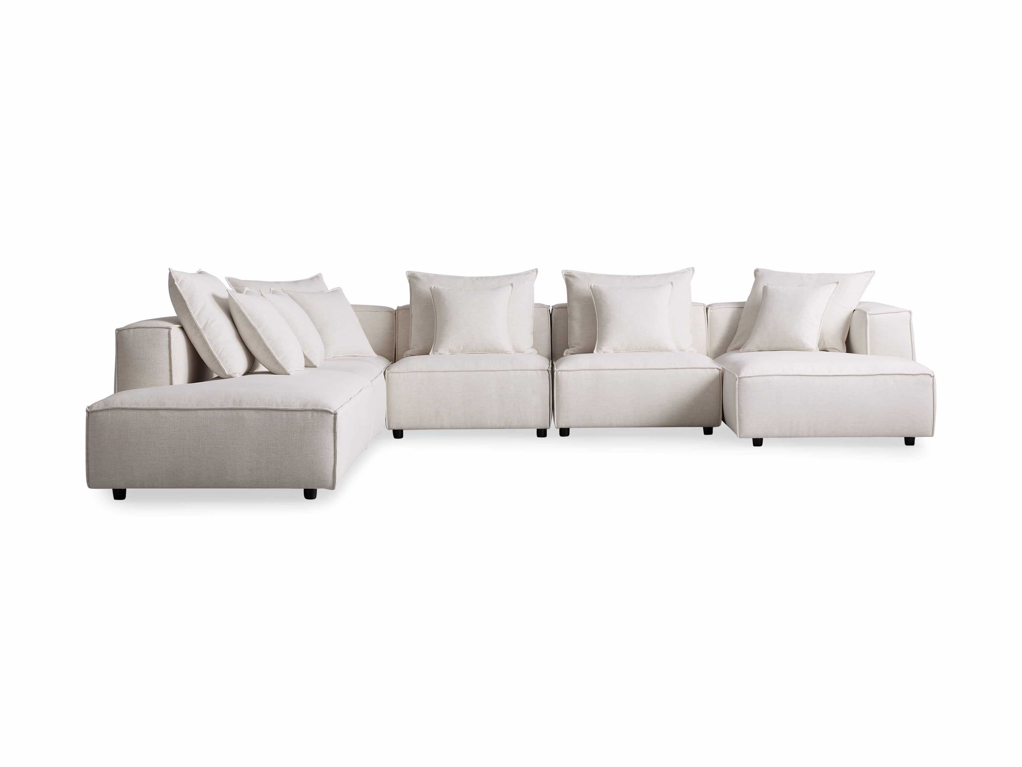 Coburn Six Piece Bumper Sectional with Chaise | Arhaus
