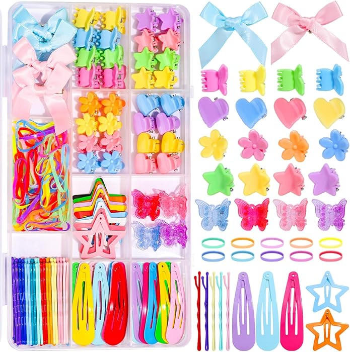 Teenitor Hair Accessories for Girls 193pcs Hair Clips Kit Toddler Hair Accessories, Mini Hair Cli... | Amazon (US)