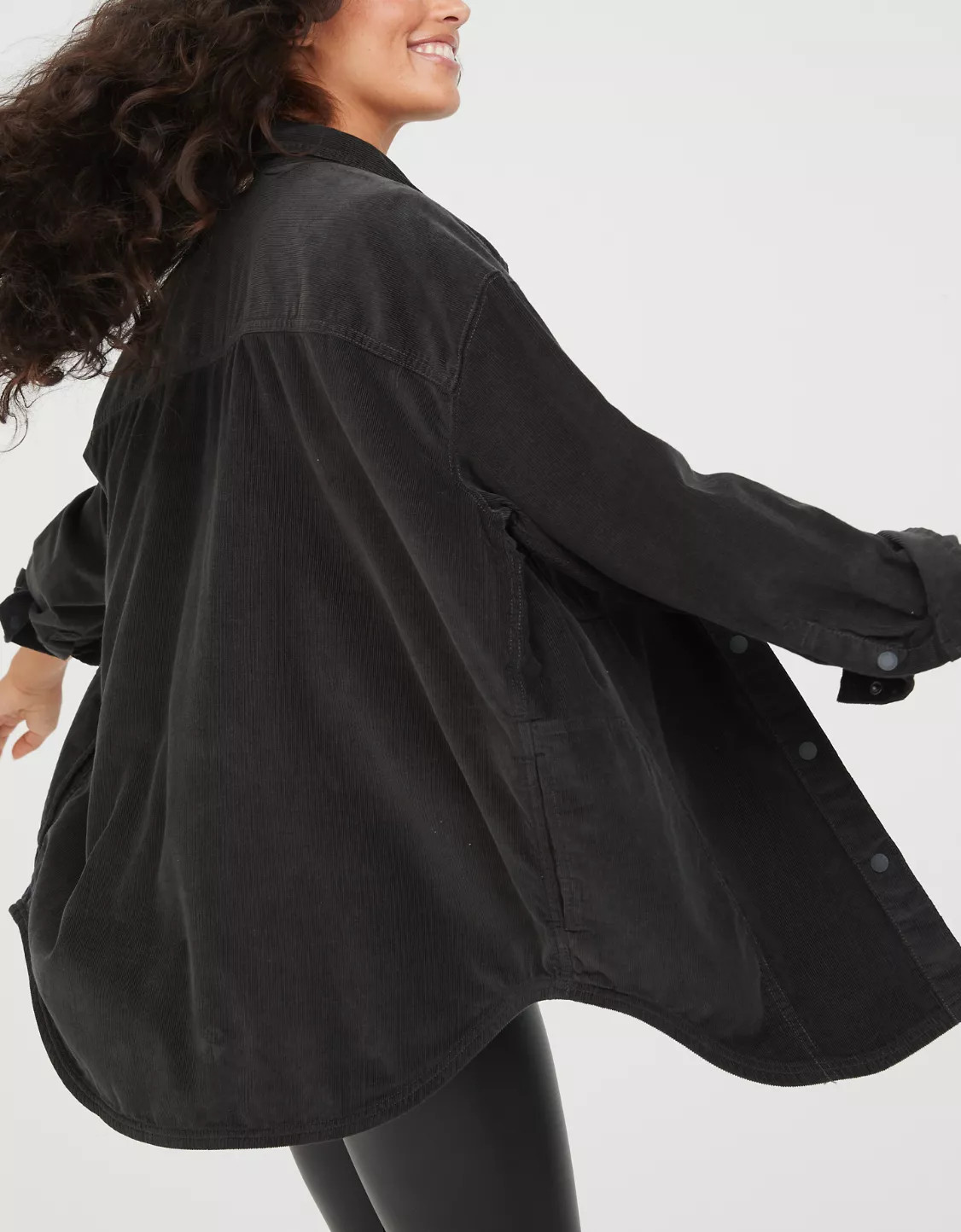 OFFLINE By Aerie Oversized Corduroy Button Up | Aerie