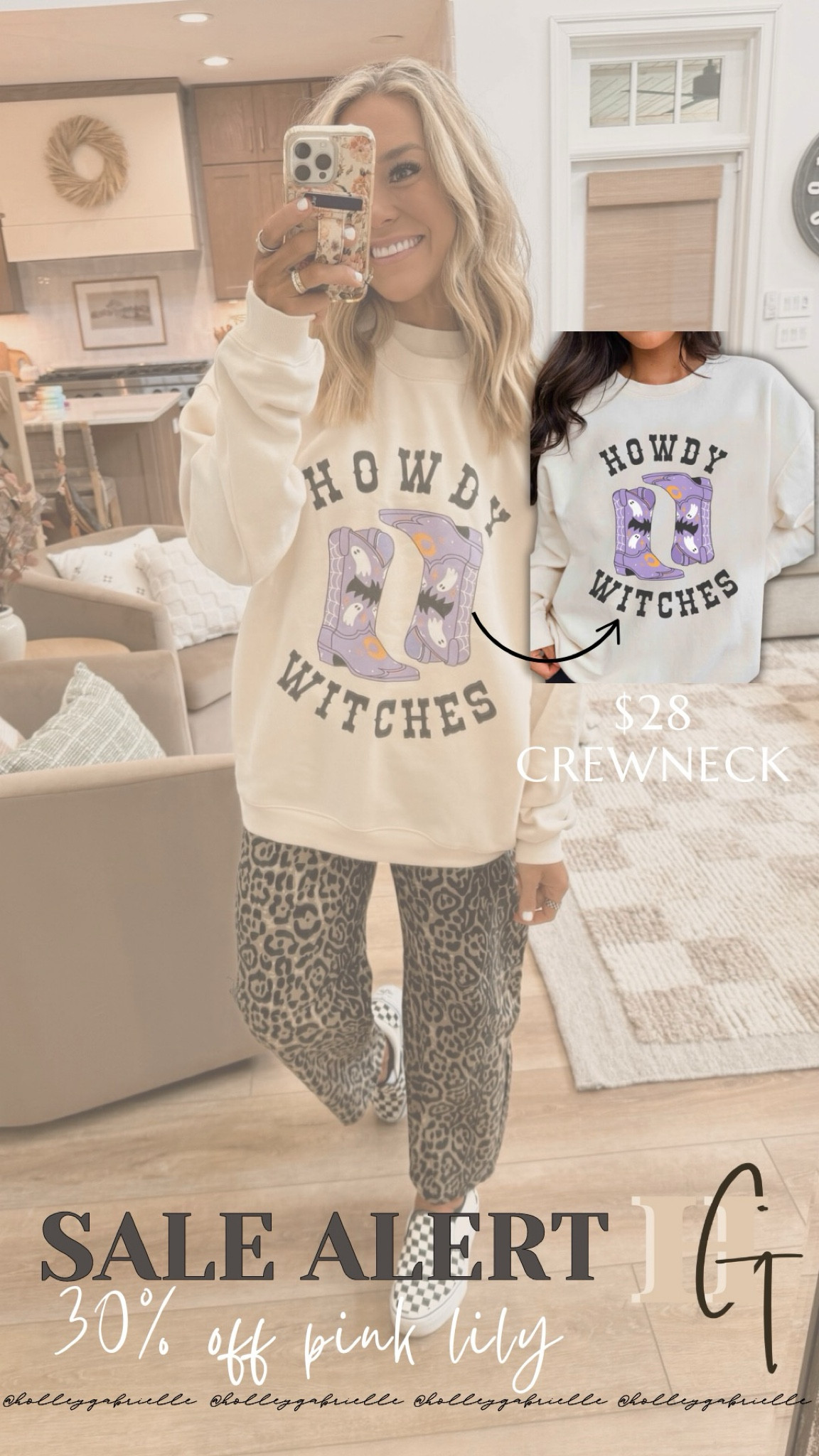 ‼️🔔 SALE ALERT!! $28 crewneck from Pink Lily!! spooky szn is here🙌🏼🎃🍂👻 LOVING these Pink Lily graphic crewnecks!🤎I like to do an XL for an oversized fit! 

Sale alert / sale / fall finds / Halloween fashion / fall fashion / casual graphic crewnecks / pink lily / Halloween graphic Crewneck / fall casual style / Holley Gabrielle

#LTKFallSale #LTKSeasonal #LTKHalloween