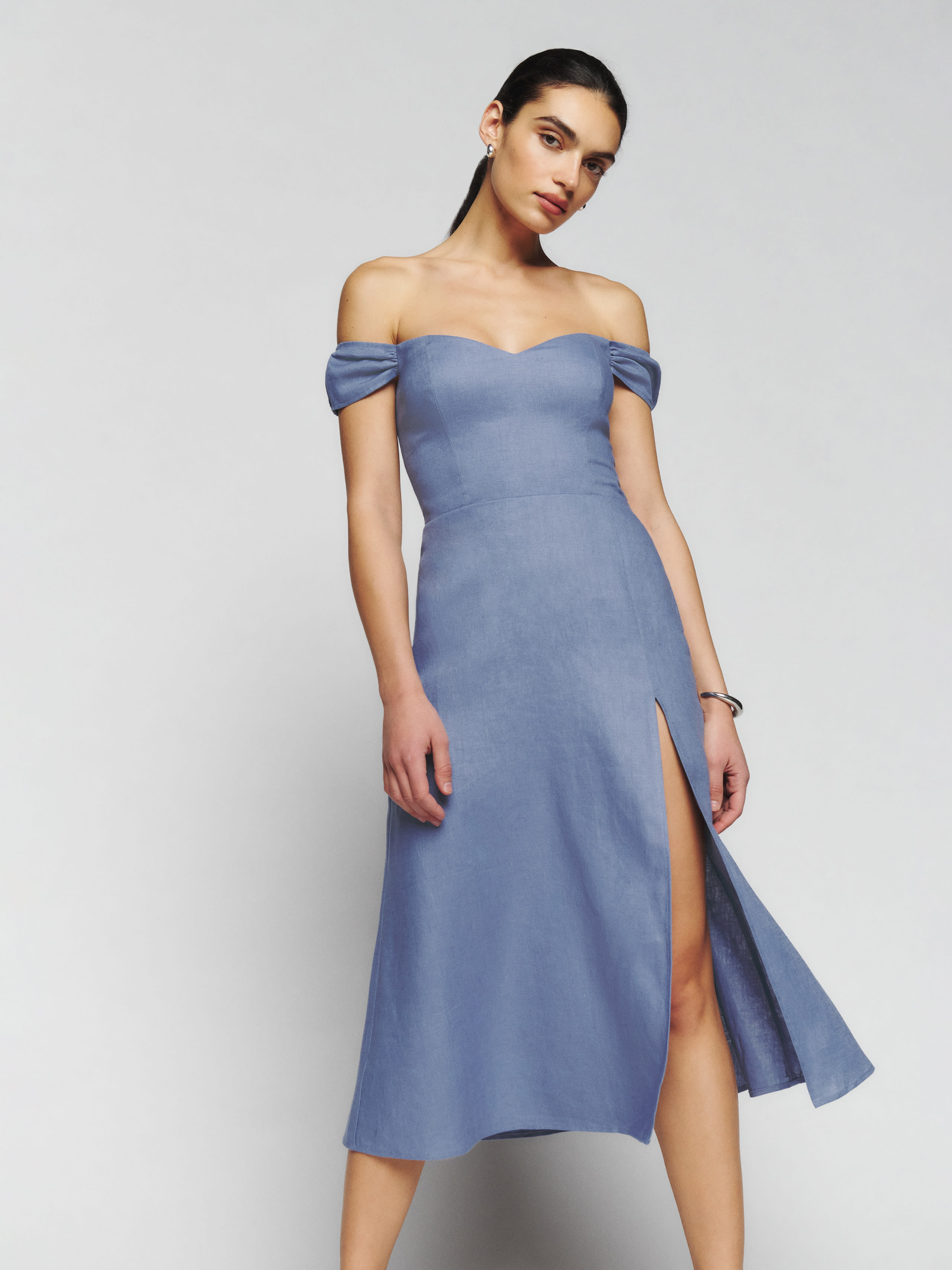 Bridgton Linen Dress | Reformation (Global)