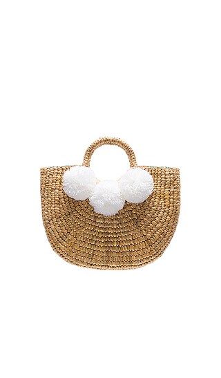 JADEtribe Pom Pom Basket in White | Revolve Clothing