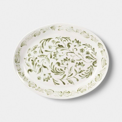 15"x12" Aralia Platter Hand Painted - Threshold™ | Target