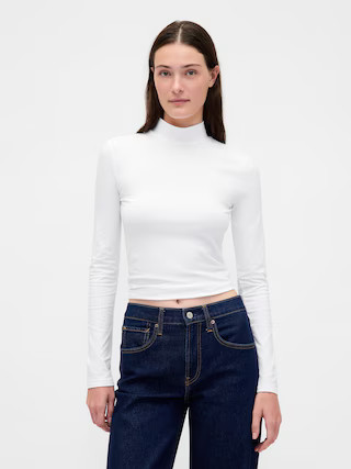 CloseKnit Jersey Mockneck T-Shirt | Gap (US)