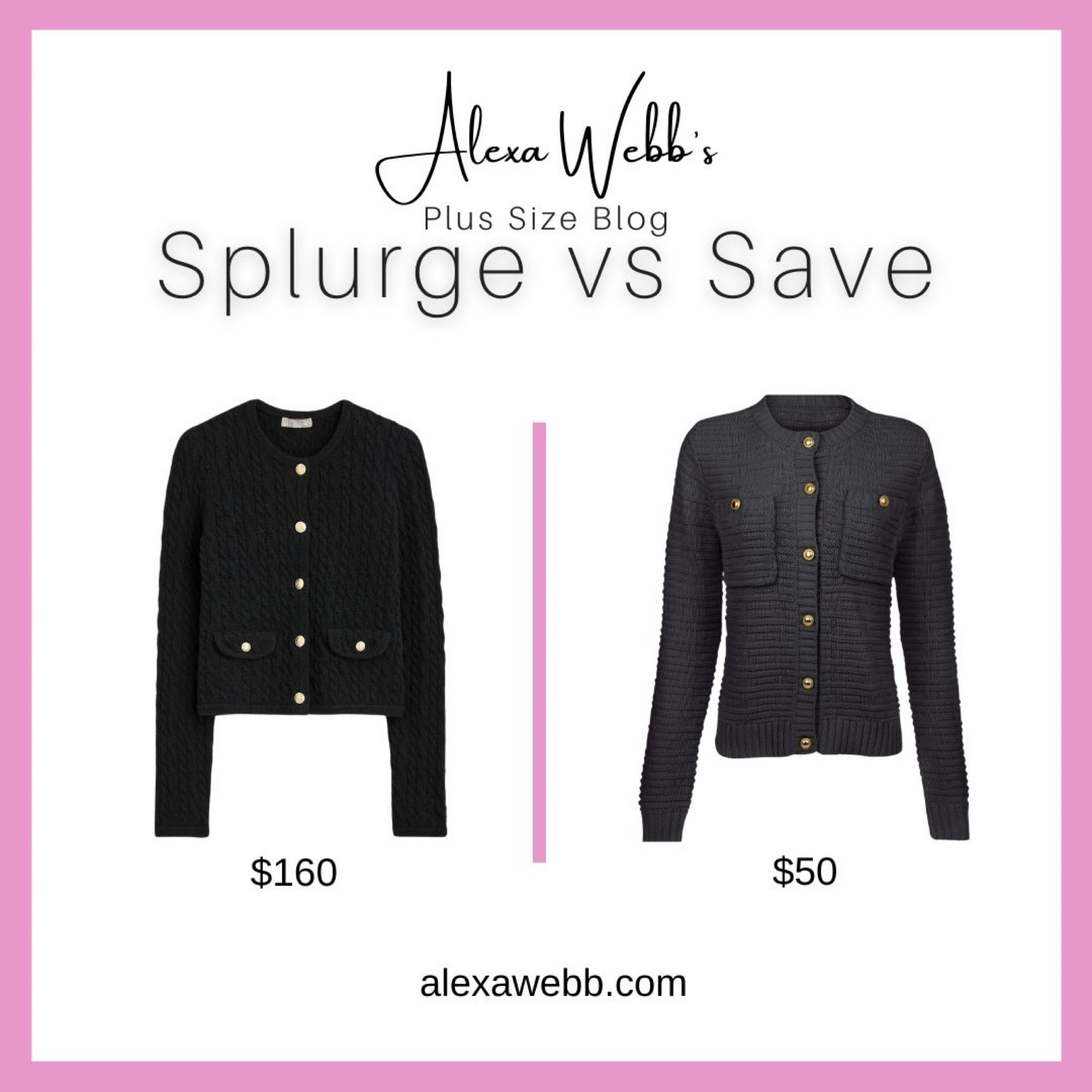 Splurge vs Save Plus Size Lady Jacket - Alexa Webb #plussize

#LTKStyleTip #LTKPlusSize #LTKOver40