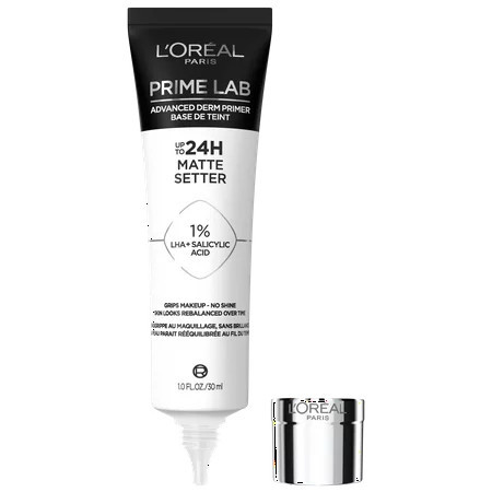 L'Oreal Paris Prime Lab Up to 24H Matte Setter Makeup Primer Lotion, No Shine, 1 fl oz | Walmart (US)