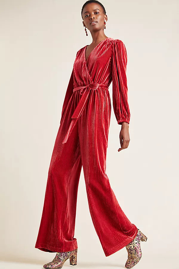 Samantha Velvet Jumpsuit | Anthropologie (US)